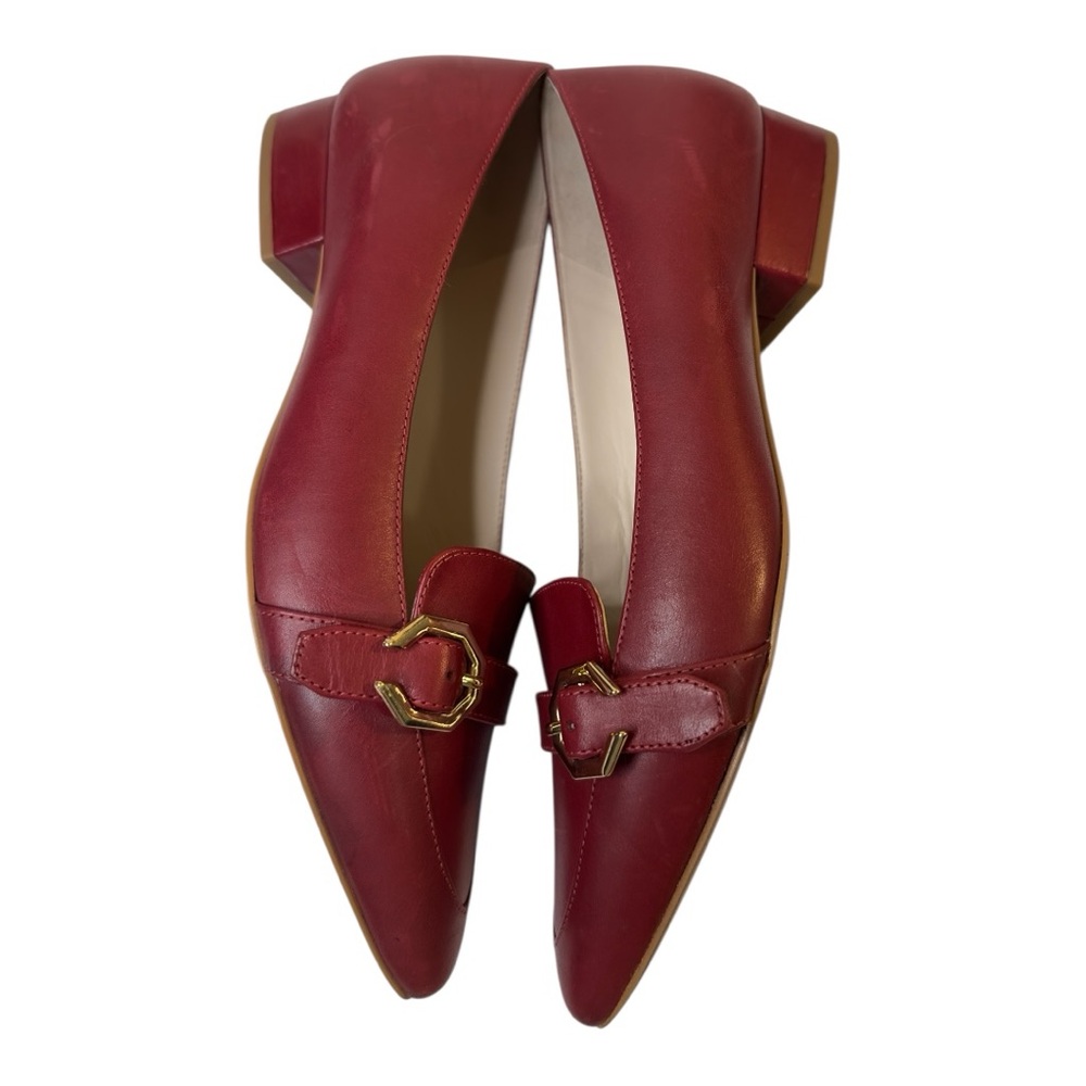 Cole Haan Leela Skimmer Red Leather Flat Size 8B - Picture 8 of 15